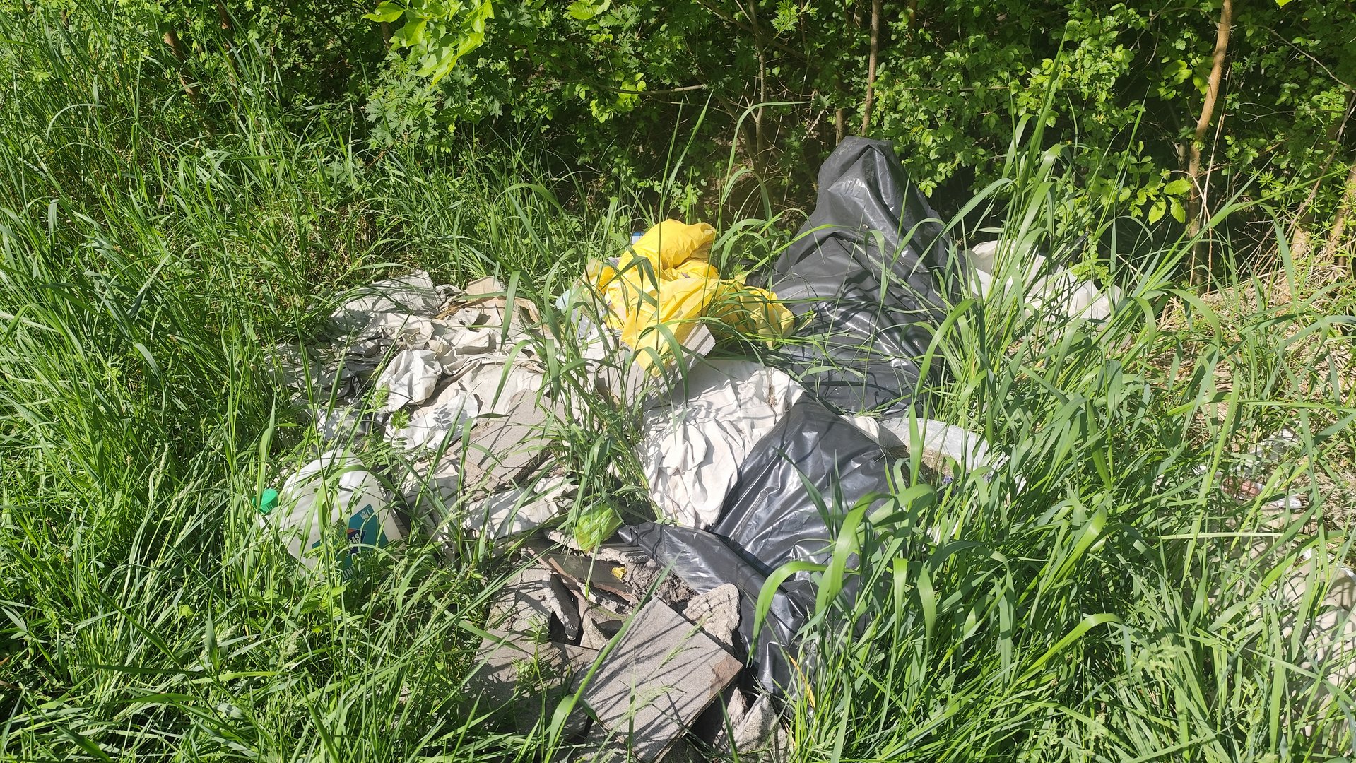 Śmieci znalezione na miejscu drugiej morfologii