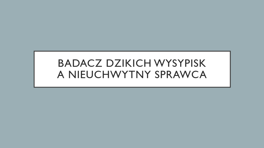 Slajd prezentacji z tytułem wystąpienia